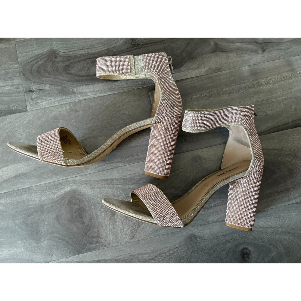 Gianni Bini Womens Pink Ronilynn Bling Jewel‎ Embellished Dress Sandals Size 10M